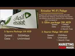 Uae authorities issued a decision on wednesday to stop selling bein sports receivers and cards in the country. Etisalat Elife Packegs Get Etisalat Home Wi Fi Connection Online Apply Youtube