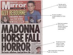 A great headline is like catnip to the tabloid reading public. Magazine Headline And Newspaper Analysis K Brett