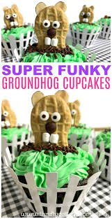Super Cute Groundhog Cupcakes Thrifty Cottage Groundhogday Groundhog Cupcakes Cupcakeideas Funcupcakes Desse Cupcake Recipes Nutter Butter Fun Cupcakes