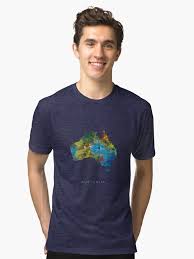 Australia Tri Blend T Shirt By Monnprint Classic T Shirts Shirts Clothes