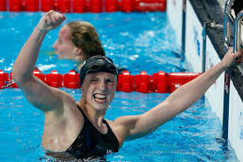 The swimmer accomplished that feat with her third straight gold in the 800. Katie Ledecky Is Her Own Biggest Competition Sbnation Com