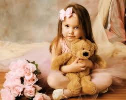 And set as wallpaper and enjoy cute bear picture! Wallpaper Little Girl With Teddy Bear 1920x1200 Hd Picture Image