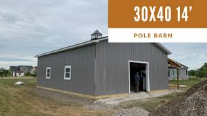 With an inset porch, quasi storage area, and lean to, this post. 30x40 Pole Barn Garage Built In 2020 Catawba Island With Azek Trim Instead Of Steel Youtube