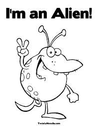 More than 600 free online coloring pages for kids: Et Alien Colouring Pages Coloring Home