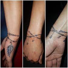 Armbandje Bracelet Tattoos With Names Hand Tattoos For Girls Wrist Tattoos For Women