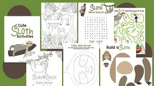 Sloth, cactus, love monster, llama & sea turtle pages. 13 Cute Sloth Coloring Pages Printable Activities Party Bright