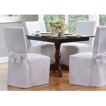 Velvet plush xl dining chair covers, stretch chair slipcover, spandex high chairs protector covers seat slipcover with elastic band for dining room,wedding, ceremony, banquet (white, set of 4) 4.5 out of 5 stars 553 Parson Dining Chair White Slipcovers You Ll Love In 2021 Wayfair