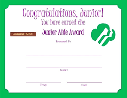 Junior Aide Award Certificate Detective Template Templates For Word ...