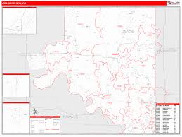 View all zip codes in ok or use the free zip code lookup. Osage County Ok Zip Code Wall Map Red Line Style By Marketmaps