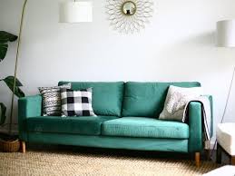 Velvet Ikea Karlstad Slipcovers Replacement Sofa Covers For Etsy Pink Couch Living Room Sofa Ikea Couch