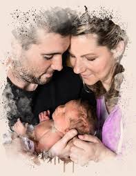 Artsy Watercolor Image From Photo, Personalized Gift, Anniversary Gift,  Couples Gift, Family Portrait, Animal DIGITAL IMAGE