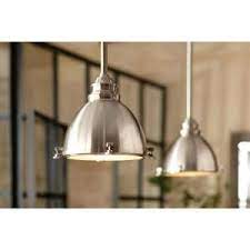 Home Decorators Collection 1 Light Brushed Nickel Ceiling Metal Dome Pendant 25397 71 The Home Depot Kitchen Lighting Fixtures Ceiling Kitchen Lighting Fixtures Kitchen Island Lighting Pendant