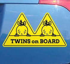 You can order those items with super fast process. Twins On Board Girls Design Car Sticker Tenstickers