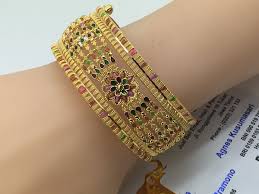 22k 91 6 Gold Dubai Maharaya Bracelet 53 80gr Diameter 5 8cm Gold Jewelry Fashion Gold Bangles Design Bridal Gold Jewellery Designs