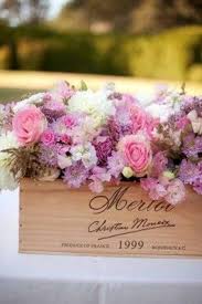 Find exceptional wine gift baskets and gift sets, delivered for your convenience and available in a wide variety of gifting options. Wedding Wednesday Flowers In Wine Boxes Flirty Fleurs The Florist Blog Inspiration For Floral Designers
