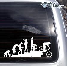 Mountain Bike Vinyl Decal Fits Car Truck Apple Or Pc Laptop Window Sticker K516 Mountain Biking Downhill Bike Mountain Biker