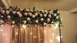 Diy 5 Min Quick And Easy Backdrop Decor Backdrop Decor Quick Graduation Diy Wedding Backdrop Diy Wedding Decorations Bridal Shower Decorations