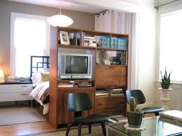 Carve out a spot for yourself. Apartment Classic Wooden Room Divider With Tv Cabinet And Book Shelves Ideas For Small Apartment Room Dividers Studio Apartment Divider Portable Room Dividers