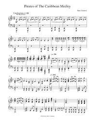 All pirates of the caribbean & caption jack sparrow related titles. Pirates Of The Caribbean Medley Hans Zimmer Sheet Music For Piano Solo Musescore Com