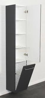 saniclear laundry kolomkast zijdeglans antraciet 35x180 sk464 sanitairkamer nl badkamerkast badkamer badkamer ontwerp