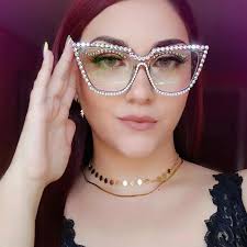 Green Cat-eye Unique Eyeglasses