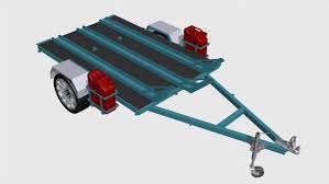 Motorbike Trailer Plans Front Isometric Trailer Plans Homemade Trailer Motorbikes