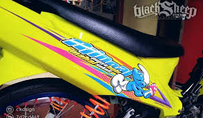 Jika berdesain agak 'bulat' juga tidak akan cocok. 26 Stiker Keren Untuk Motor Vega R Arjuna Gambar