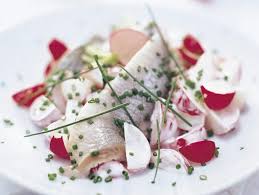 Matjesfilet Auf Radieschensalat Rezept Radieschen Salat Radieschen Salat