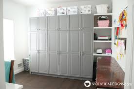 Instead of buying shelving units and storage cabinets, think about furniture you may have already, around the house, that can be upcycled for use in the craft room. Home Tour Home Office And Craft Room Tour Part 2 Spot Of Tea Designs
