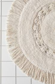 Raine Crochet Round Bath Mat In 2020 Round Bath Mats Bath Rugs Bath Mat Diy