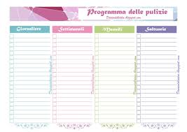 Organizzazione Pulizie Programma Pulizie Planner Pulizie Planner Life Planner Programmi Di Pulizia