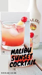 A malibu sunset is a cocktail typically served in a hurricane glass. Pin On Drink Recipes