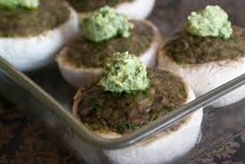 Champignons Farcis Vegetariens A La Duxelles Et Au Beurre D Ail Recette Par Chef Simon Recette Recette Champignons Farcis Champignons Farcis Recette