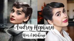 Generally, hepburn wore always neutral colors, including black, beige, and white, rarely pink. Audrey Hepburn Makeup Hair Vintage Holiday Look Youtube