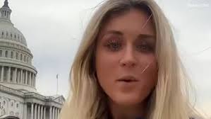 Riley Gaines promotes CPAC in Washington DC ahead of Biden's SOTU