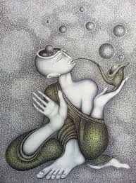 Chou Genou Caillou De L Infinitude De L Interiorite Art En Feutrine Art Surrealiste Art Dessin