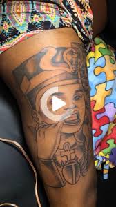 African Queen Black Empowerment Tattoos Nefertiti Tattoo Nefertiti Tattoo Girl Thigh Tattoos African Tattoo