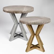 Luke marble round side table