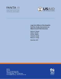 Who should you be following up with? Long Term Effects Of The Rang Din Nutrition Study Interventions On Maternal And Child Outcomes Usaid Advancing Nutrition