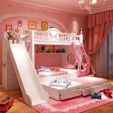 Source Home Furniture Loft Solid Wood Frame Children Cartoon Bunk Bed With Slide On M Alibaba Com Bunk Bed With Slide Princess Room Decor Bed For Girls Room