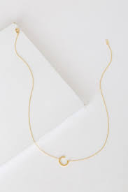 Chic Gold Necklace Initial Necklace C Charm Necklace Lulus