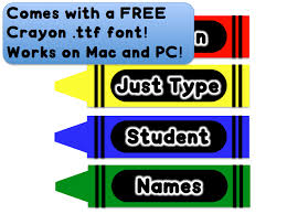 Crayon Theme Editable Name Plates Your Name On A Crayon Crayon Themed Classroom Classroom Preschool Classroom