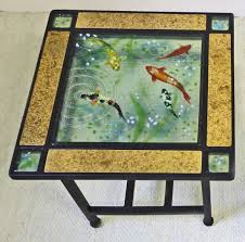 Check out our fused glass table selection for the very best in unique or custom, handmade pieces from our furniture there are 1848 fused glass table for sale on etsy, and they cost $59.73 on average. Contemporary Fused Glass Wrought Iron Tables