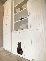 Katzenklo Im Schrank Verstecken Weiss Landhausstil Im Katzenklo Landhausstil Schrank Verstecken Weiss Katzen Klo Katzen Toilette Katzenklo Schrank