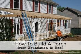 Small porch with sunny seating How To Build A Porch Build A Front Porch Front Porch Addition Building A Porch How To Build A Porch Front Porch Addition