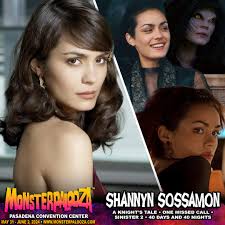 A KNIGHT'S TALE… ONE MISSED CALL… SINISTER 2… 40 DAYS AND 40 NIGHTS…  SHANNYN SOSSAMON will be at Monsterpalooza at The Pasadena Convention  Center! *Shannyn Sossamon attending Friday only. Monsterpalooza RETURNS to