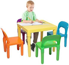 Ochii Kids Plastic Table And Chair Set Kids Activity Table Set Children S Study Table Set Natural Tabl In 2020 Kids Table And Chairs Kids Chairs Kids Furniture Sets