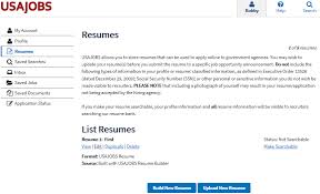 Https Www Logcom Marines Mil Portals 184 Docs Sites Vacancies Files Usajobs Training Building A Resume In Usajobs Pdf