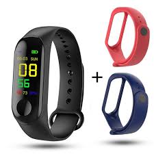 M3 waterproof smart fitness band compatible with bluetooth or heart. Generic M3 Smart Watch Bracelet Tracker With 2 Bansd Black Blue Red Jumia Nigeria