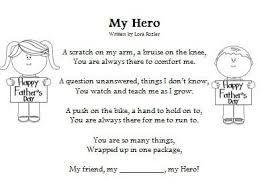 Imagepoem My Teacher My Hero Happy Father Friend Poems